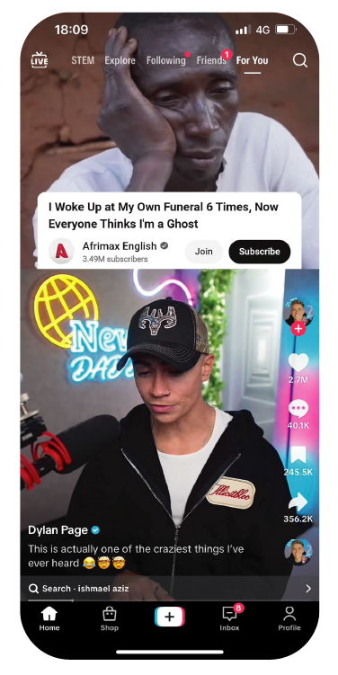 Daniel G screenshot from UK