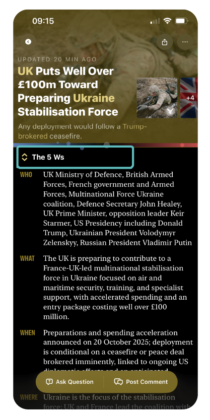 Particle News screenshot 2