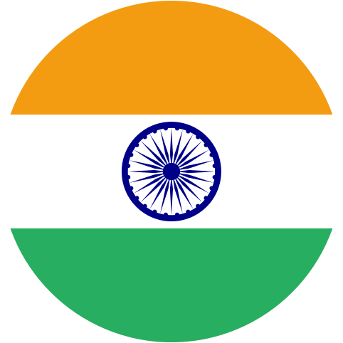 Circular adaptation of Indian flag